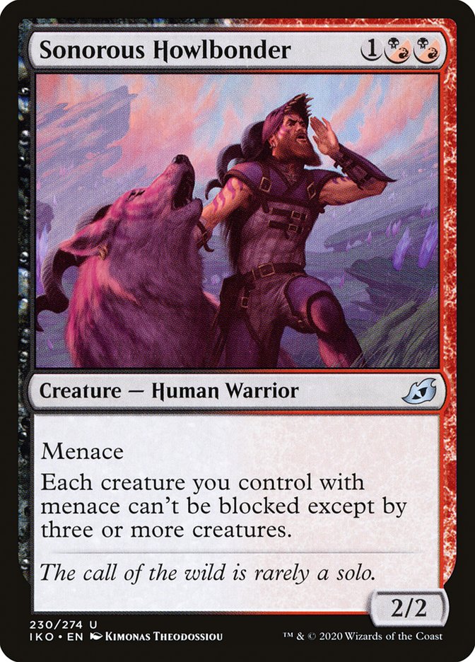 Sonorous Howlbonder – Uncommon Magic: The Gathering card from Ikoria: Lair of Behemoths (#230)