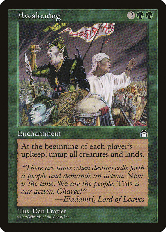 Awakening – Rare Magic: The Gathering card from Stronghold (#101)
