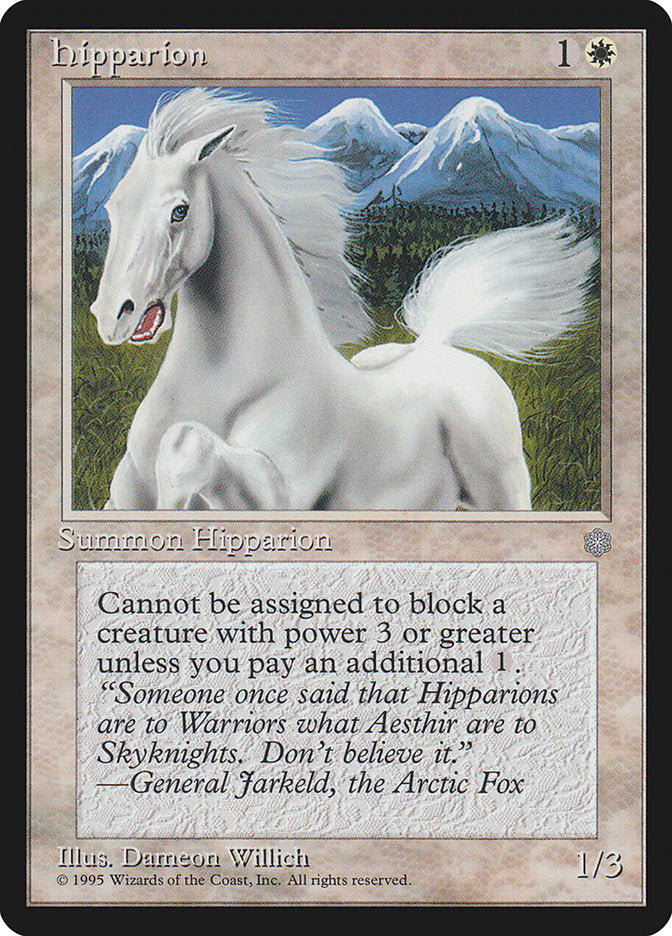 Hipparion – Uncommon Magic: The Gathering card from Ice Age (#31)