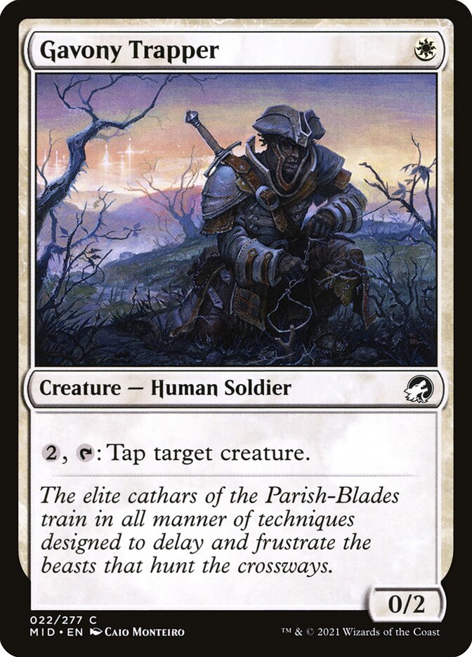 Gavony Trapper – Common Magic: The Gathering card from Innistrad: Midnight Hunt (#22)