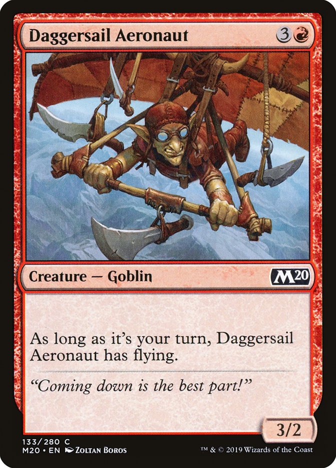 Daggersail Aeronaut – Common Magic: The Gathering card from Core Set 2020 (#133)