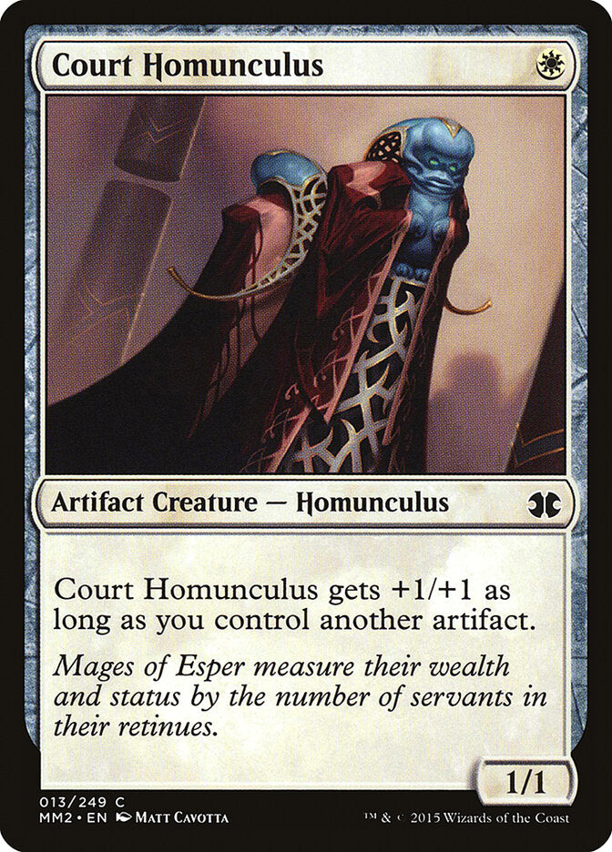 Court Homunculus – Common Magic: The Gathering card from Modern Masters 2015 (#13)
