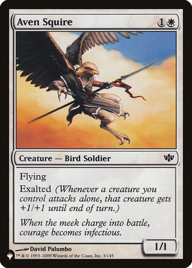 Aven Squire – Common Magic: The Gathering card from The List (#CON-3)