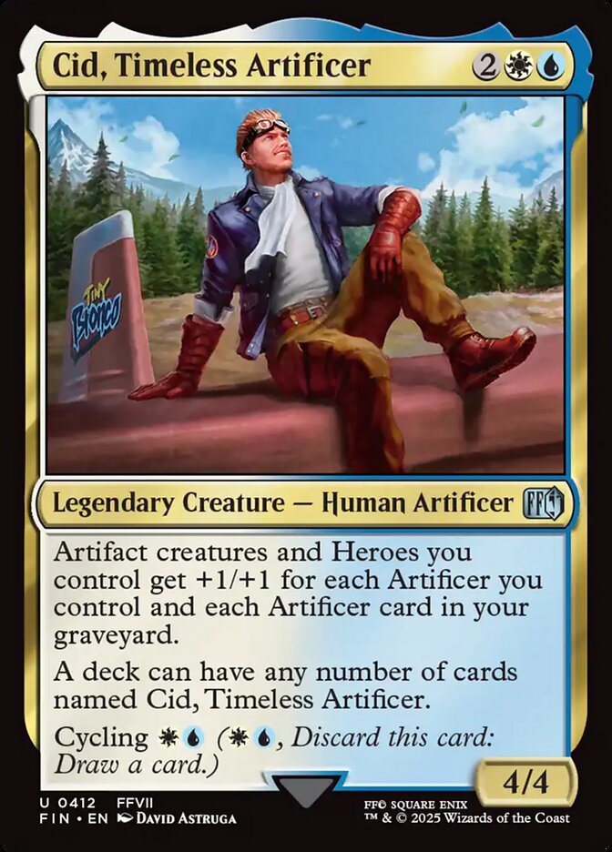 Cid, Timeless Artificer – Uncommon Magic: The Gathering card from Final Fantasy (#412)