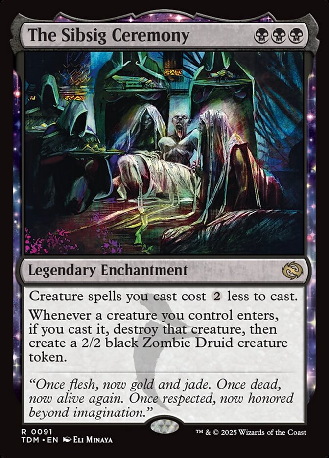 The Sibsig Ceremony – Rare Magic: The Gathering card from Tarkir: Dragonstorm (#91)