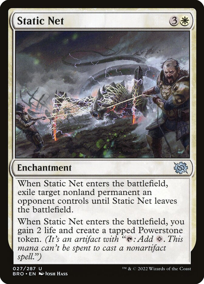 Static Net – Uncommon Magic: The Gathering card from The Brothers' War (#27)