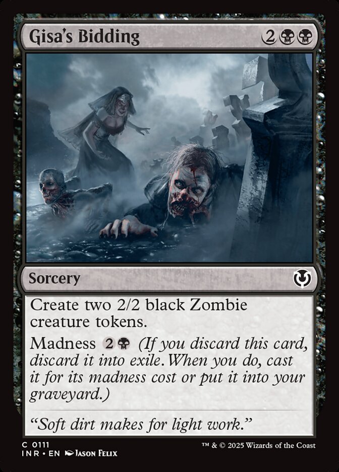 Gisa's Bidding – Common Magic: The Gathering card from Innistrad Remastered (#111)