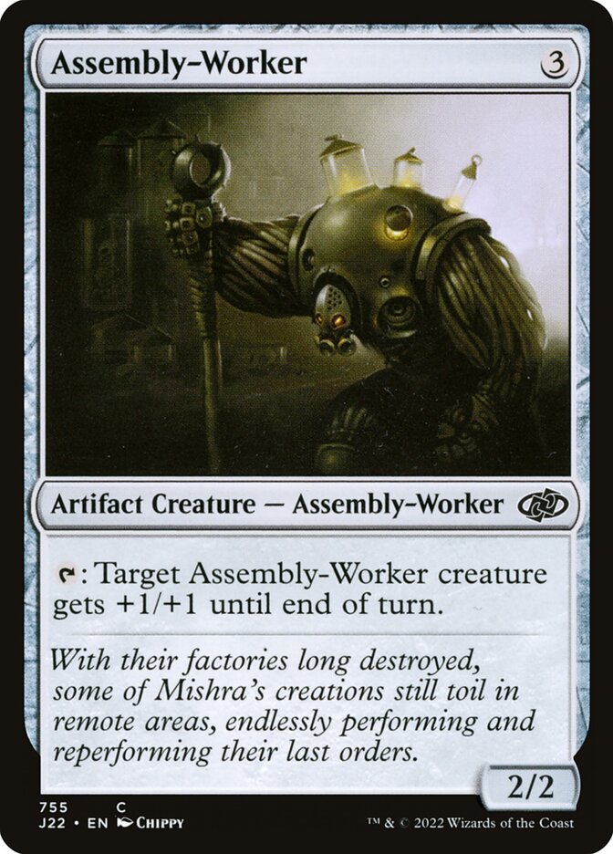 Assembly-Worker – Common Magic: The Gathering card from Jumpstart 2022 (#755)