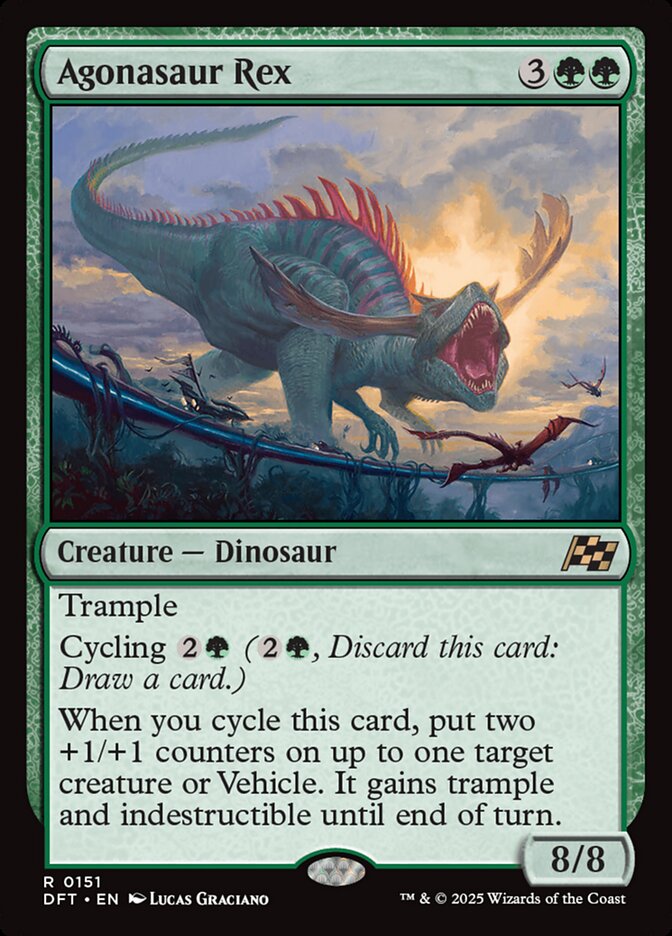 Agonasaur Rex – Rare Magic: The Gathering card from Aetherdrift (#151)