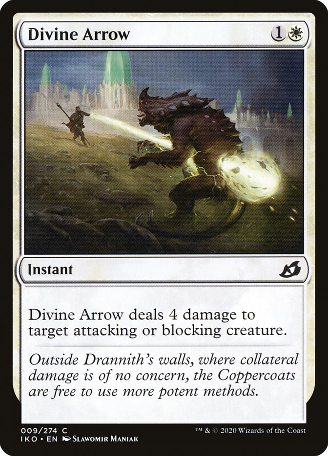 Divine Arrow – Common Magic: The Gathering card from Ikoria: Lair of Behemoths (#9)