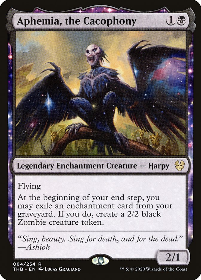 Aphemia, the Cacophony – Rare Magic: The Gathering card from Theros Beyond Death (#84)