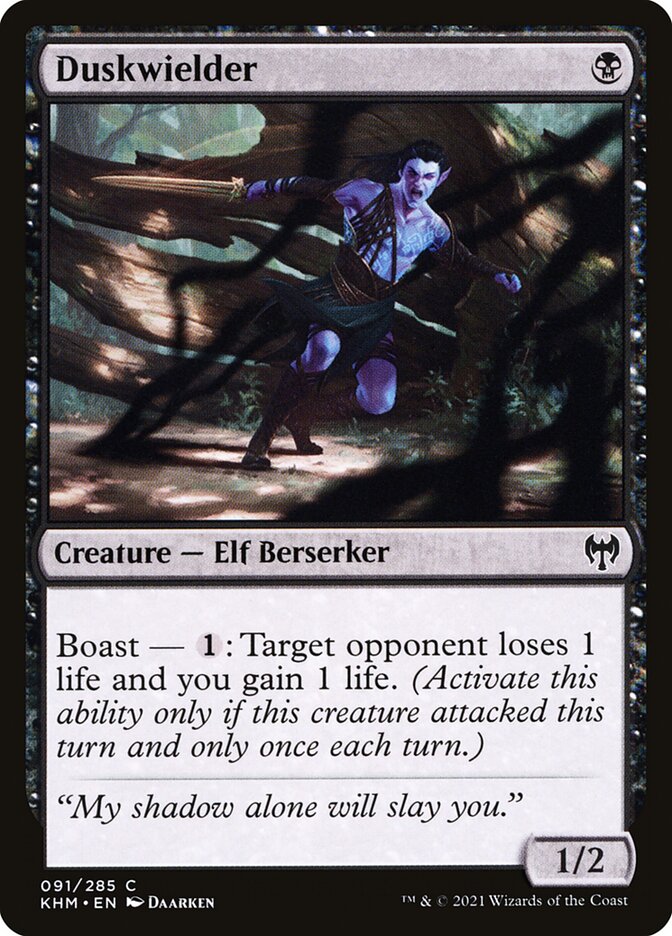 Duskwielder – Common Magic: The Gathering card from Kaldheim (#91)