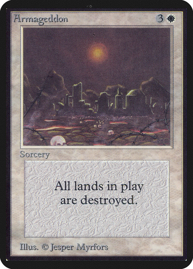 Armageddon – Rare Magic: The Gathering card from Limited Edition Alpha (#2)