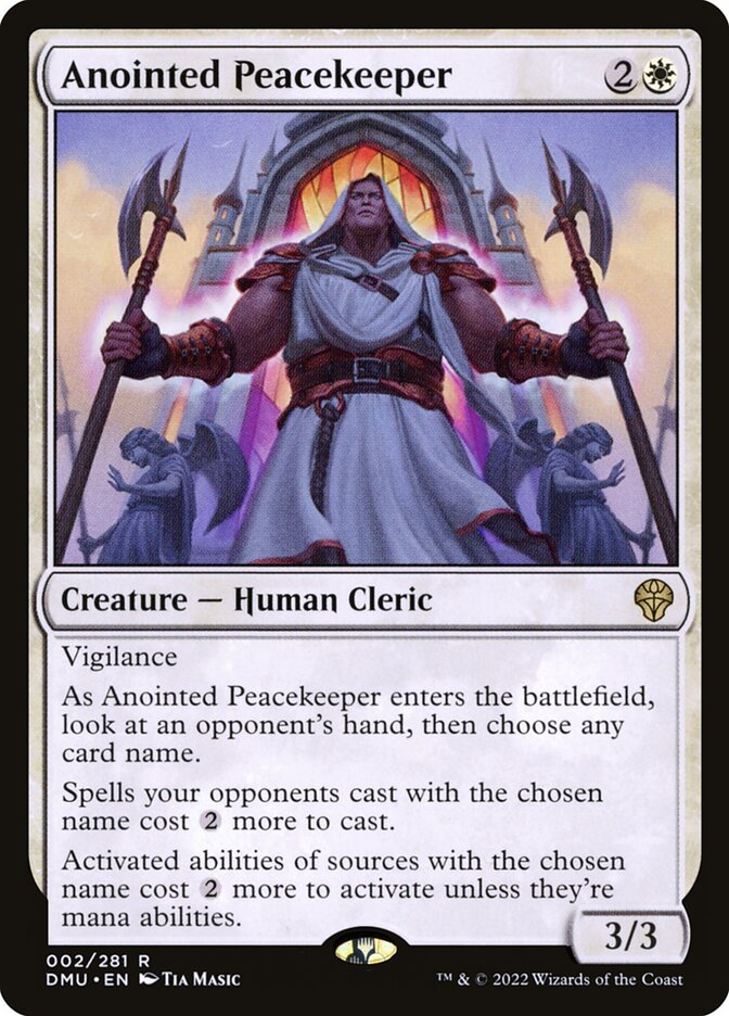 Anointed Peacekeeper – Rare Magic: The Gathering card from Dominaria United (#2)