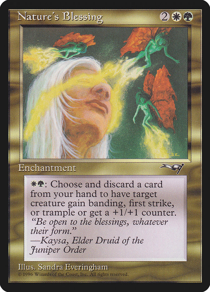 Nature's Blessing – Uncommon Magic: The Gathering card from Alliances (#110)