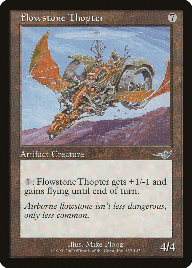 Flowstone Thopter – Uncommon Magic: The Gathering card from Nemesis (#132)