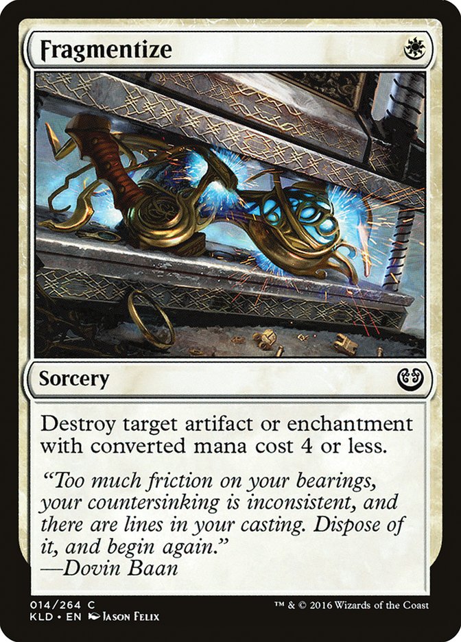 Fragmentize – Common Magic: The Gathering card from Kaladesh (#14)