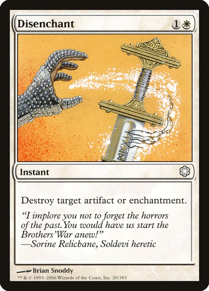 Disenchant – Common Magic: The Gathering card from Coldsnap Theme Decks (#20)