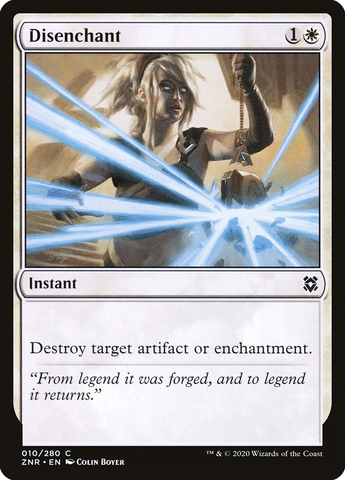 Disenchant – Common Magic: The Gathering card from Zendikar Rising (#10)
