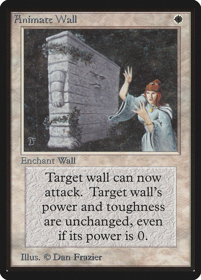 Animate Wall – Rare Magic: The Gathering card from Limited Edition Beta (#1)