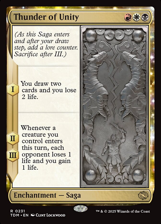 Thunder of Unity – Rare Magic: The Gathering card from Tarkir: Dragonstorm (#231)