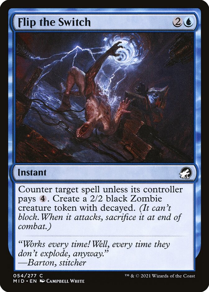 Flip the Switch – Common Magic: The Gathering card from Innistrad: Midnight Hunt (#54)
