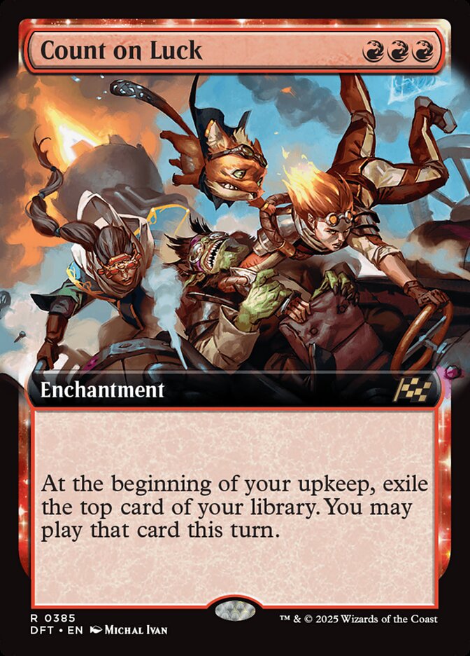Count on Luck – Rare Magic: The Gathering card from Aetherdrift (#385)