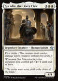 Syr Alin, the Lion's Claw – Uncommon Magic: The Gathering card from Foundations (#582)
