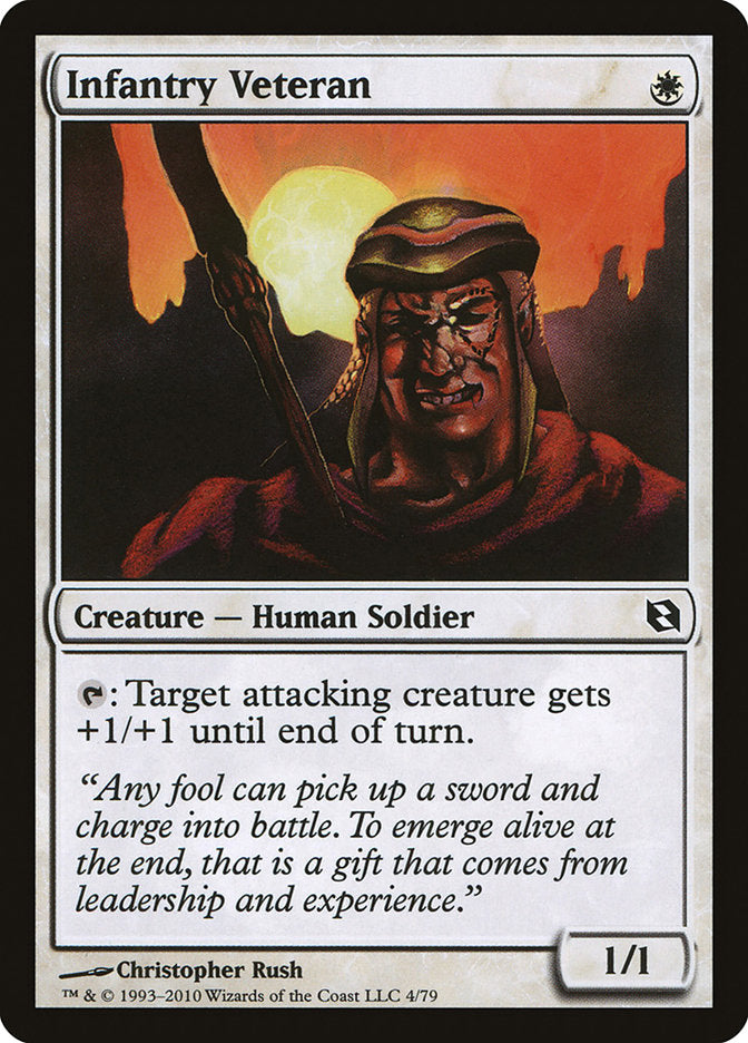 Infantry Veteran – Common Magic: The Gathering card from Duel Decks: Elspeth vs. Tezzeret (#4)