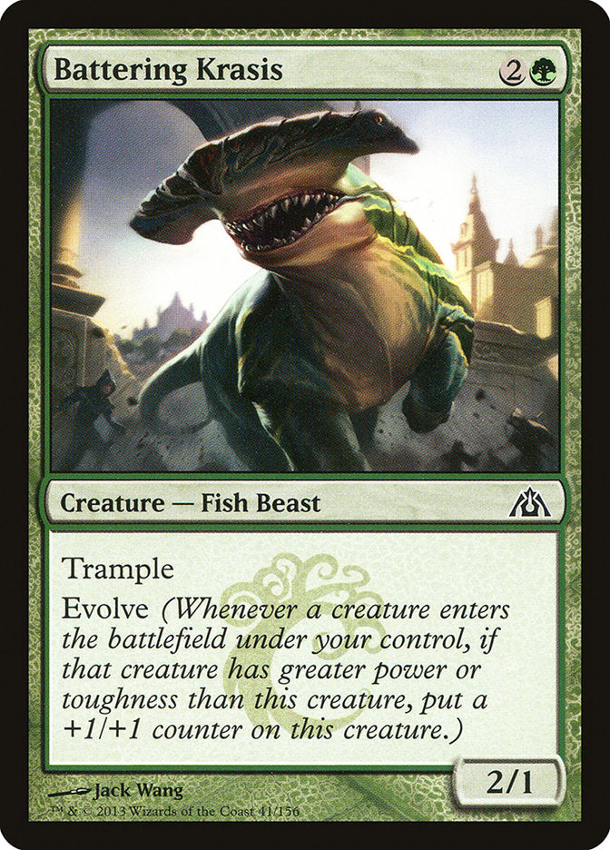 Battering Krasis – Common Magic: The Gathering card from Dragon's Maze (#41)