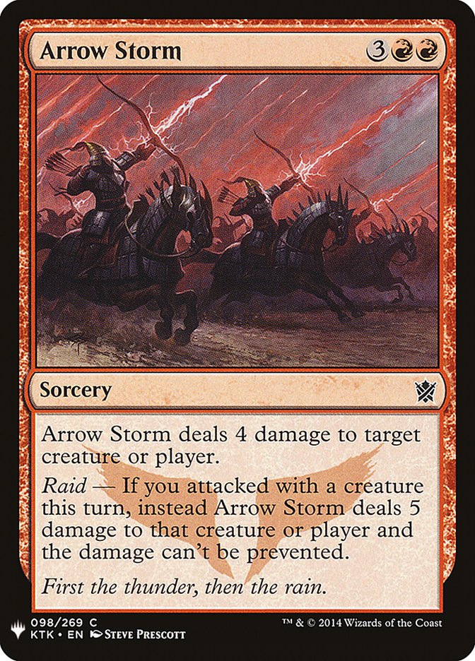 Arrow Storm – Common Magic: The Gathering card from The List (#KTK-98)