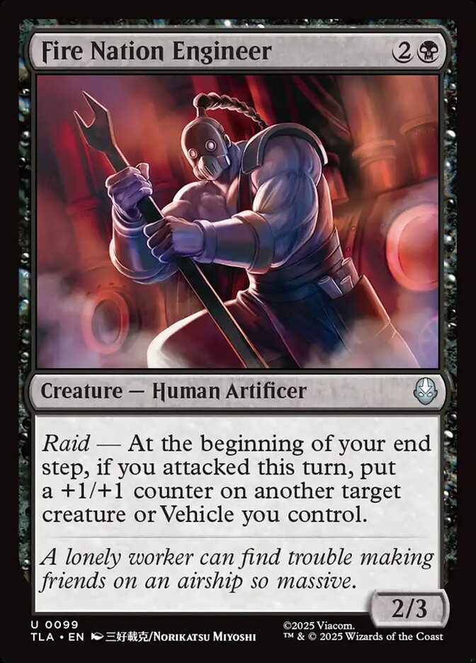 Fire Nation Engineer – Uncommon Magic: The Gathering card from Avatar: The Last Airbender (#99)