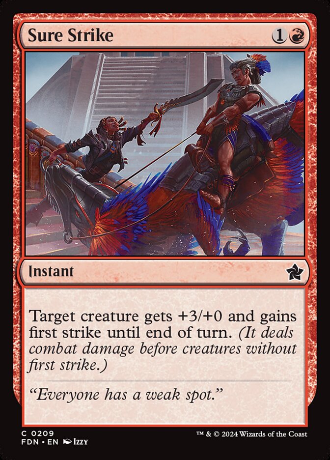 Sure Strike – Common Magic: The Gathering card from Foundations (#209)