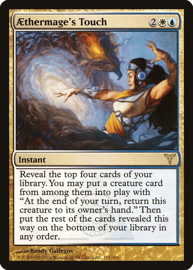 Aethermage's Touch – Rare Magic: The Gathering card from Dissension (#101)