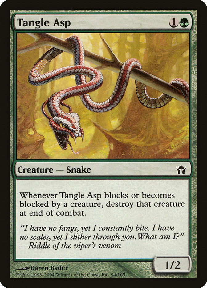 Tangle Asp – Common Magic: The Gathering card from Fifth Dawn (#94)