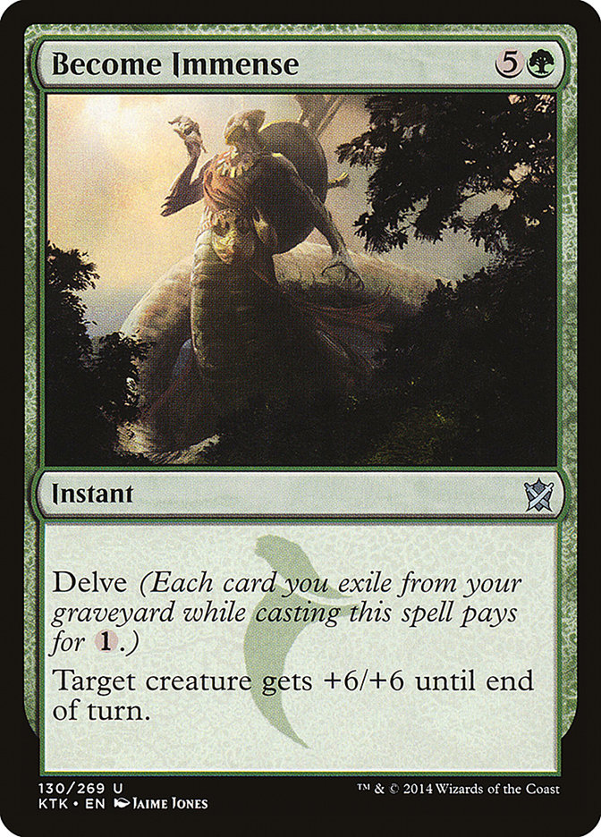 Become Immense – Uncommon Magic: The Gathering card from Khans of Tarkir (#130)