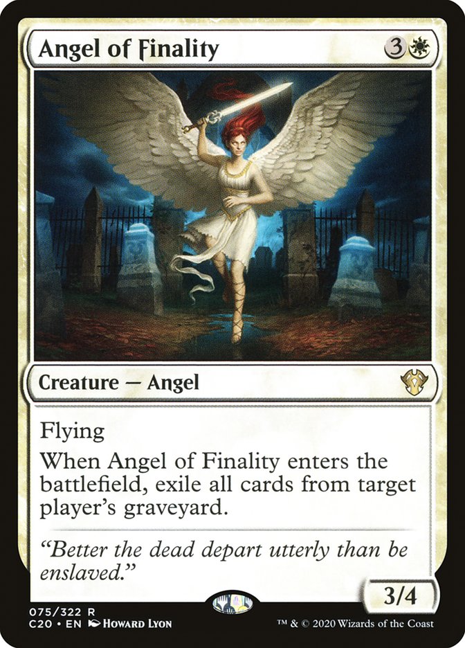 Angel of Finality – Rare Magic: The Gathering card from Commander 2020 (#75)