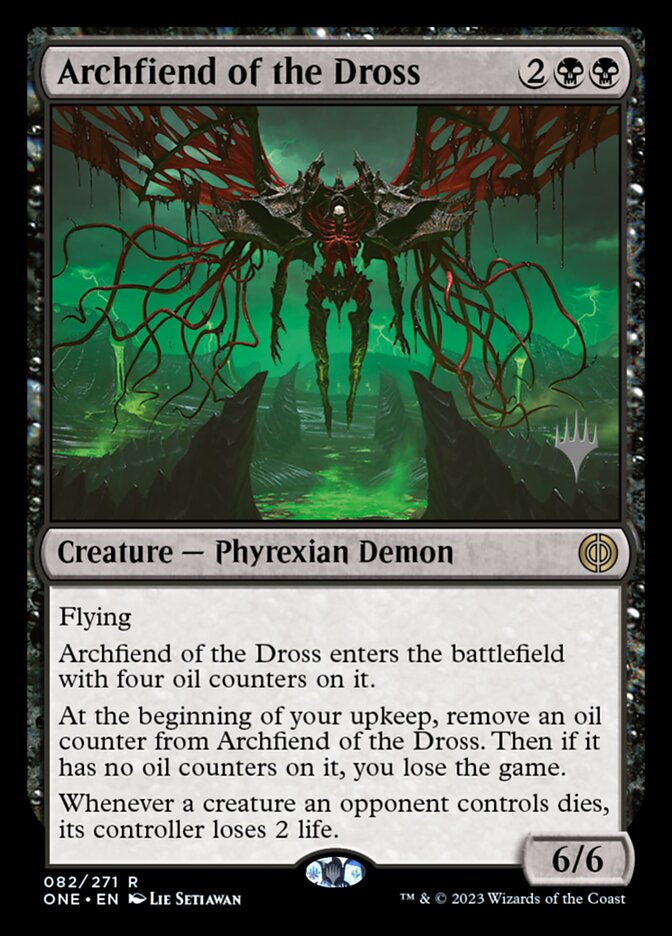 Archfiend of the Dross – Rare Magic: The Gathering card from Phyrexia: All Will Be One Promos (#82p)