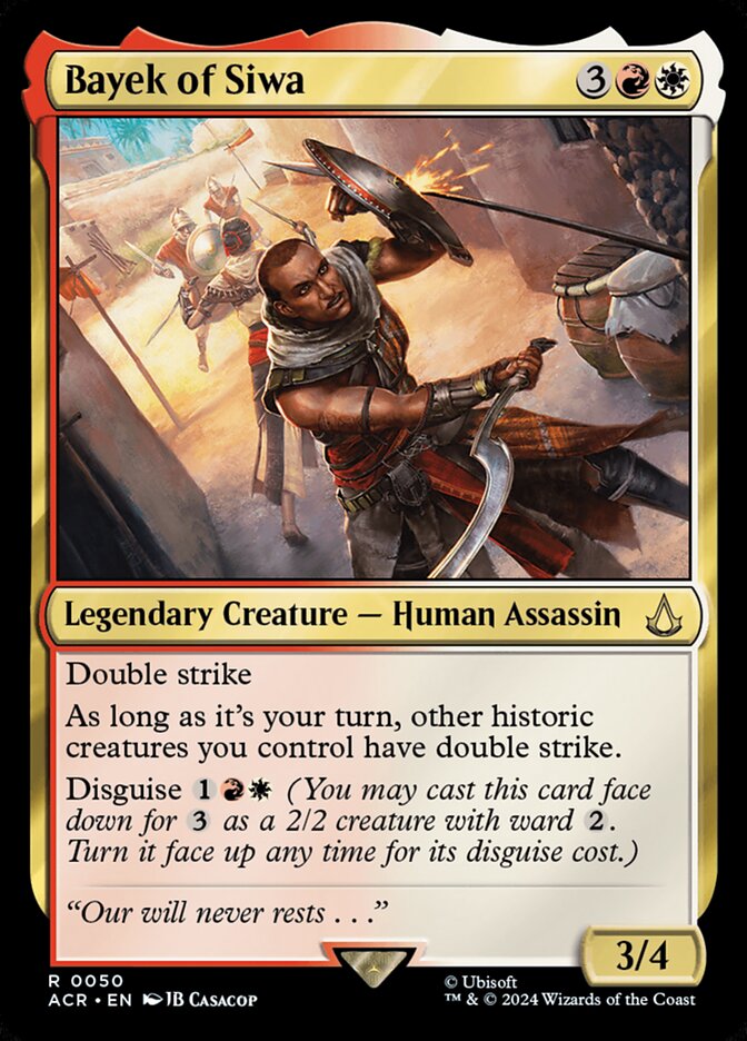 Bayek of Siwa – Rare Magic: The Gathering card from Assassin's Creed (#50)