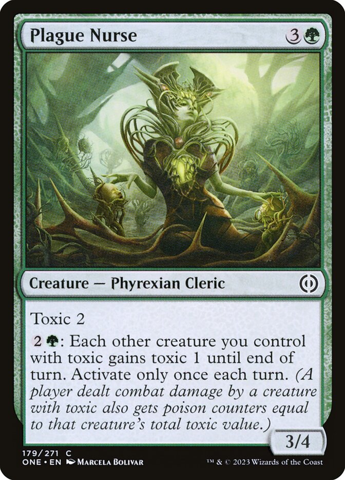 Plague Nurse – Common Magic: The Gathering card from Phyrexia: All Will Be One (#179)