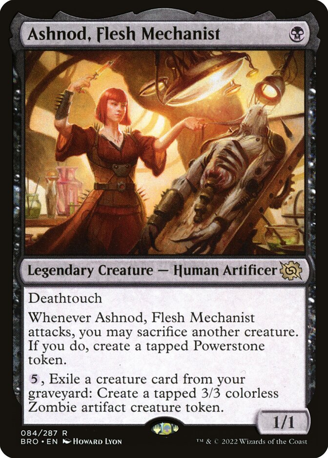 Ashnod, Flesh Mechanist – Rare Magic: The Gathering card from The Brothers' War (#84)