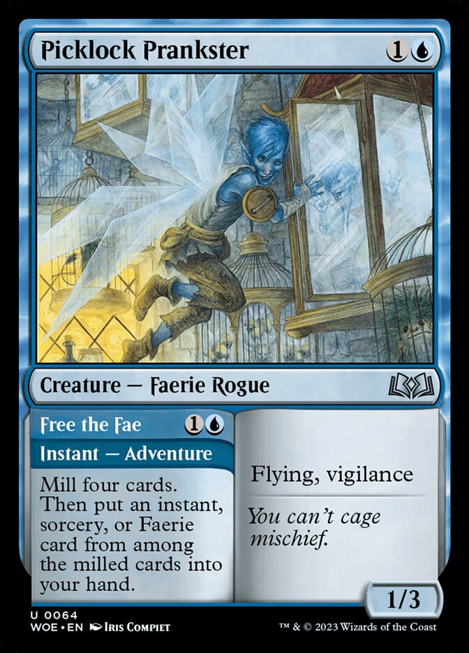 Picklock Prankster // Free the Fae – Uncommon Magic: The Gathering card from Wilds of Eldraine (#64)