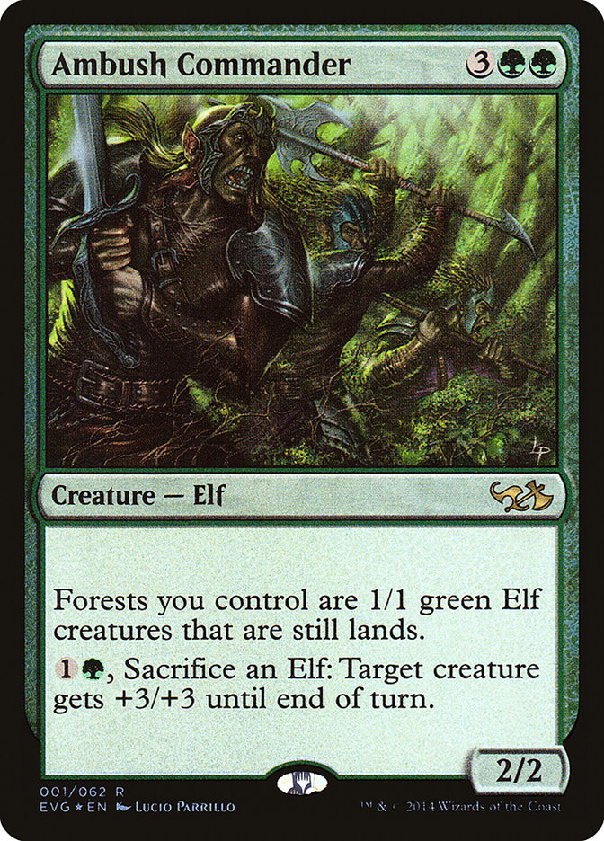Ambush Commander – Rare Magic: The Gathering card from Duel Decks Anthology: Elves vs. Goblins (#1)