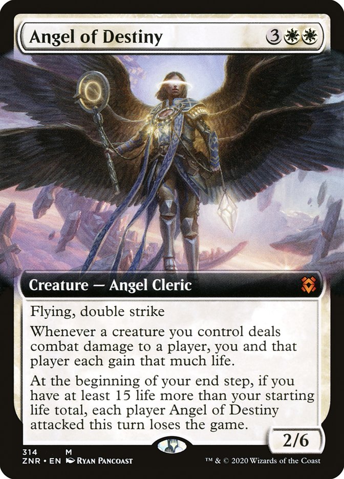 Angel of Destiny – Mythic Magic: The Gathering card from Zendikar Rising (#314)