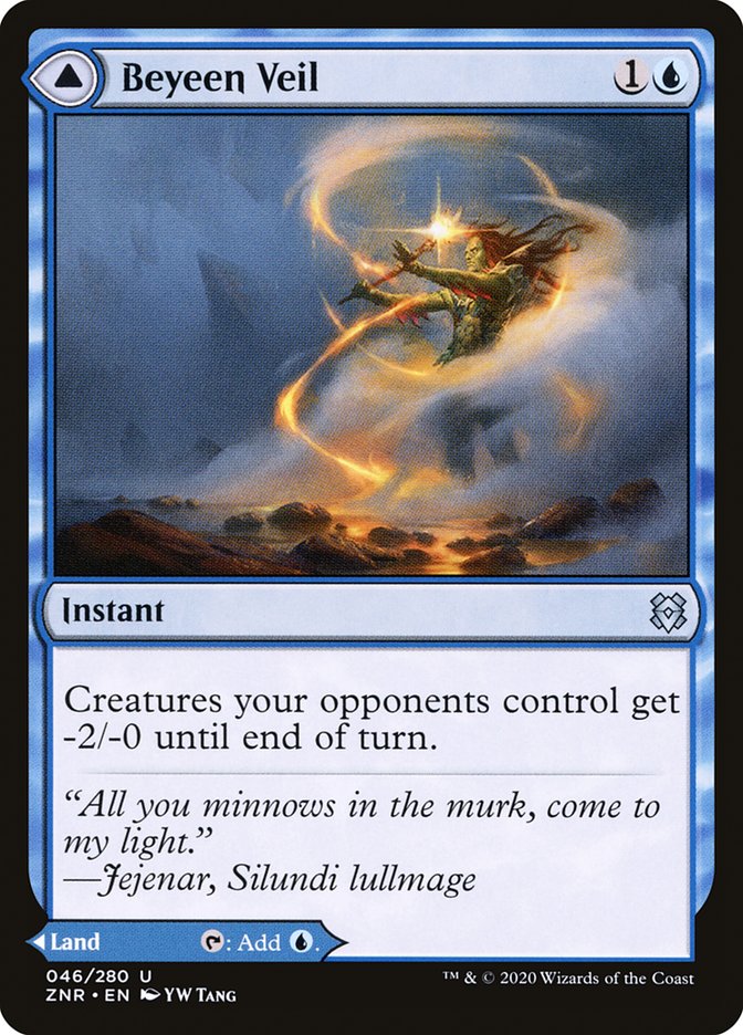 Beyeen Veil // Beyeen Coast – Uncommon Magic: The Gathering card from Zendikar Rising (#46)