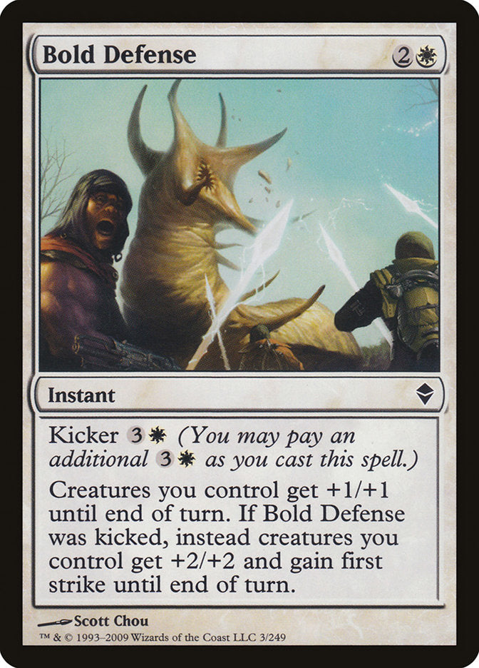 Bold Defense – Common Magic: The Gathering card from Zendikar (#3)