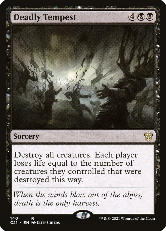 Deadly Tempest – Rare Magic: The Gathering card from Commander 2021 (#140)