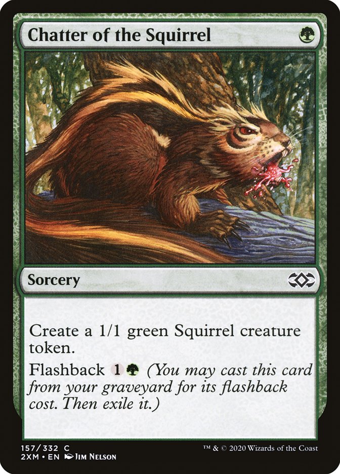 Chatter of the Squirrel – Common Magic: The Gathering card from Double Masters (#157)