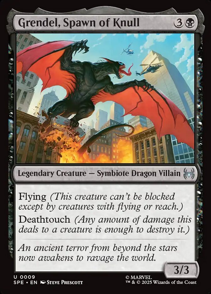 Grendel, Spawn of Knull – Uncommon Magic: The Gathering card from Marvel's Spider-Man Eternal (#9)