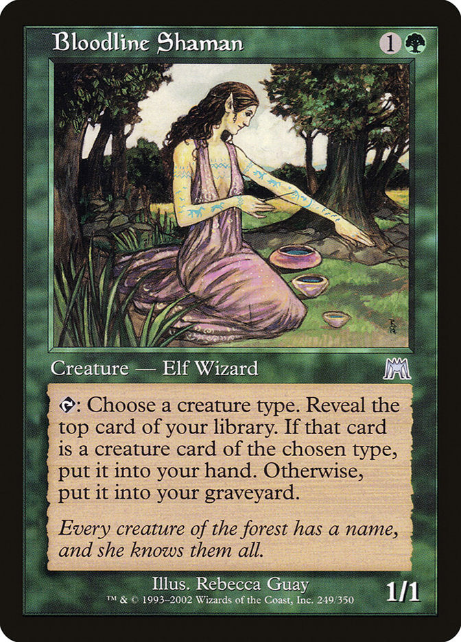 Bloodline Shaman – Uncommon Magic: The Gathering card from Onslaught (#249)